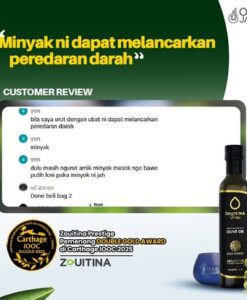 testimoni Zouitina Minyak Zaitun Extra Virgin